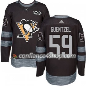Adidas Maillot de Hockey Pittsburgh Penguins Jake Guentzel 59 1917-2017 100th Anniversary Noir Authentic - Homme